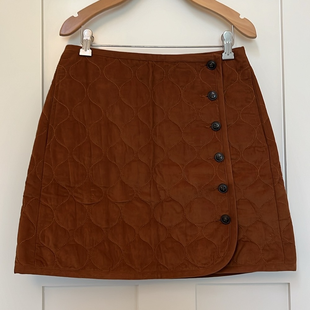Curvy Corduroy Quilted Mini Skirt